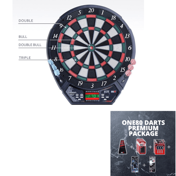 One80 Elite Electronic Dartboard for sale at Centrum Leisure Singapore