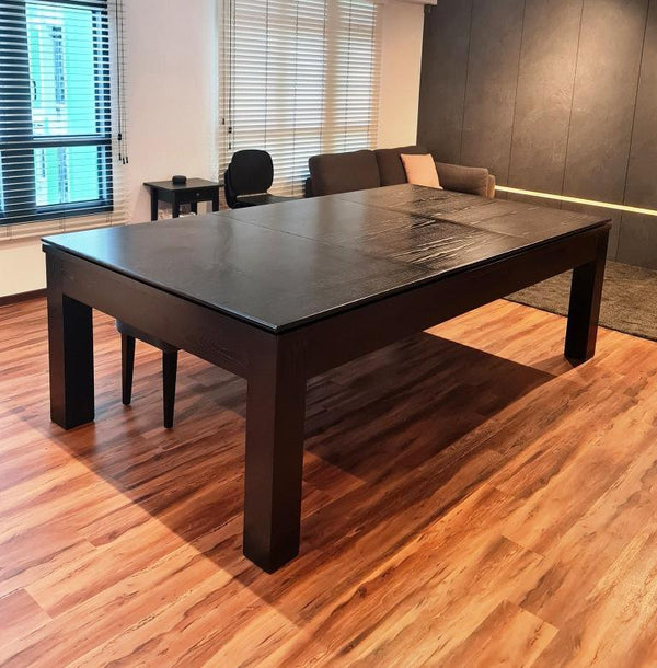 Diner II (Wenge Finish) Dining Pool Table (Display Piece), a convertible billiard table for sale at Centrum Leisure Singapore