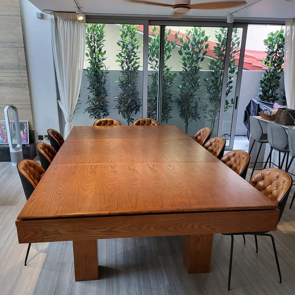 Oakland Dining Pool Table - Convertible Billiard table with Table Top for Game Room for sale at Centrum Leisure Singapore