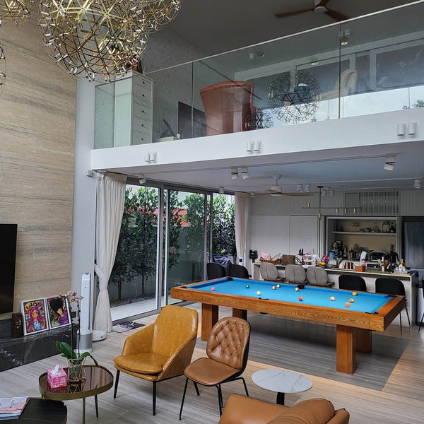 Oakland Dining Pool Table - Convertible Billiard table with Table Top for Game Room for sale at Centrum Leisure Singapore