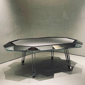 Berlin Glass Poker Table for sale at Centrum Leisure Singapore