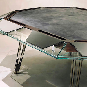 Berlin Glass Poker Table for sale at Centrum Leisure Singapore