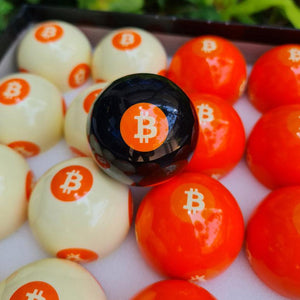 Bitcoin Pool Ball Set for sale at Centrum Leisure Singapore
