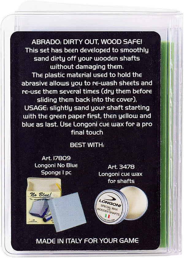 Longoni Abrado Ultra Fine Sanding (Pool Cue) for sale at Centrum Leisure Singapore