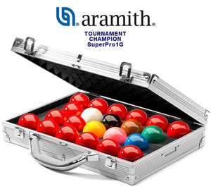 Aramith Tournament Champion SuperPro 1G snooker ball set for sale at Centrum Leisure Singapore