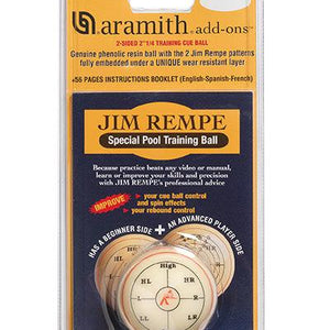 Jim Rempe special training pool ball for sale at Centrum Leisure Singapore