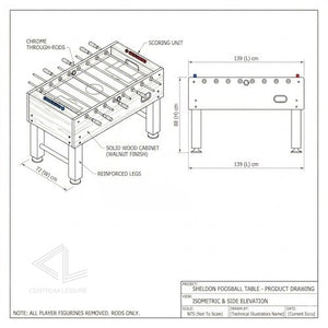 Sheldon Foosball Table for sale at Centrum Leisure Singapore