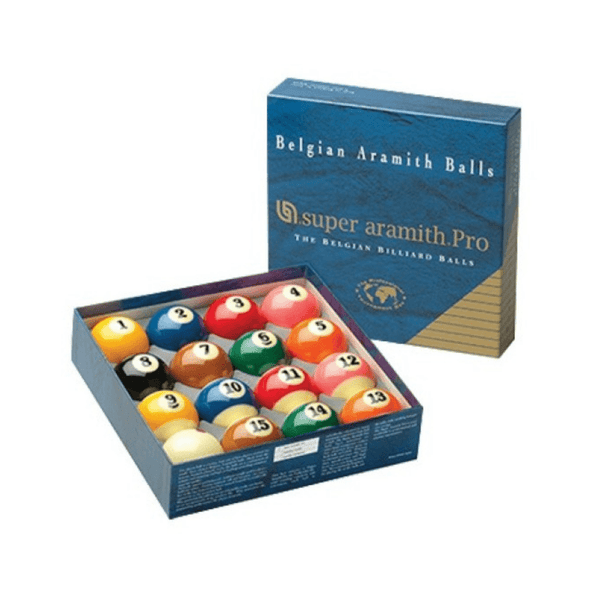 Aramith Super Pro TV Pool Ball Set 2" ¼ for sale at Centrum Leisure Singapore