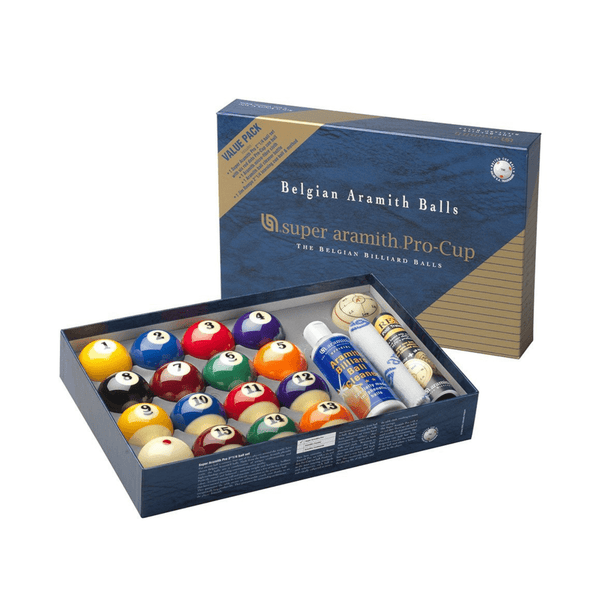 Aramith Super Pro Value Pack Pool Ball Set 2" ¼ for sale at Centrum Leisure Singapore