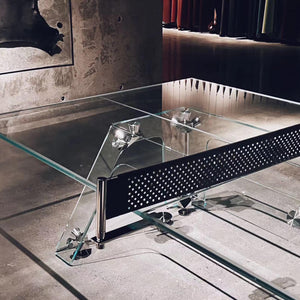 Berlin Glass Table Tennis Table - Luxury Ping Pong Table for sale at Centrum Leisure Singapore