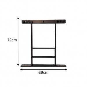 Premium wall mounted cue rack for sale at Centrum Leisure Singapore