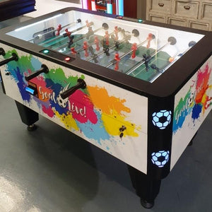 Goal Live Arcade Foosball Table (Open / Glass-Top) for sale at Centrum Leisure Singapore