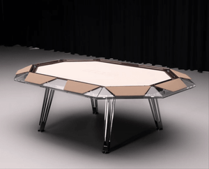 Berlin Glass Poker Table for sale at Centrum Leisure Singapore
