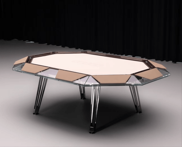 Berlin Glass Poker Table for sale at Centrum Leisure Singapore