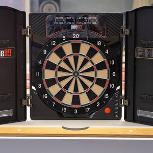 One80 Deluxe II High Quality Electronic Dartboard with Cabinet for Game Room for sale at Centrum Leisure Singapore