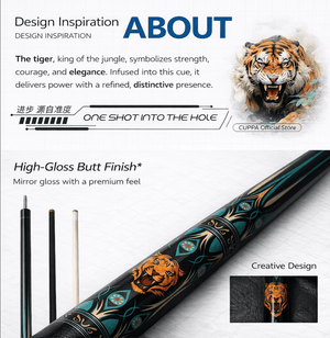 JFlowers JF60 - 06 Pool Cue (King Tiger) for sale at Centrum Leisure Singapore