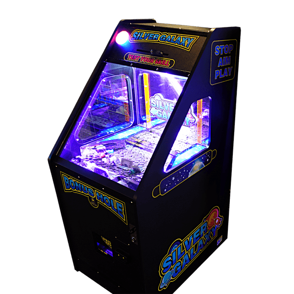 Silver Galaxy Coin Pusher Arcade for sale at Centrum Leisure Singapore