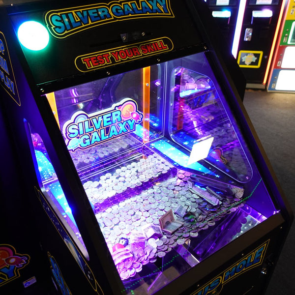 Silver Galaxy Coin Pusher Arcade for sale at Centrum Leisure Singapore