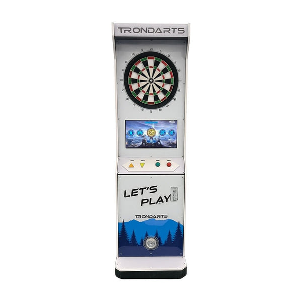 Trondarts Tron DX white Free - Standing Electronic Darts Machine (Free Play / Coin - operated) for sale at Centrum Leisure Singapore
