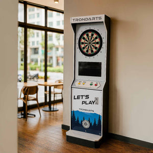 Trondarts Tron DX white Free - Standing Electronic Darts Machine (Free Play / Coin - operated) for sale at Centrum Leisure Singapore
