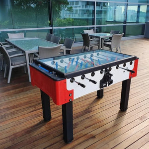 X-1 Hybrid Outdoor Foosball Table (Open / Glass-Top) for sale at Centrum Leisure Singapore