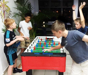 X-1 Hybrid Outdoor Foosball Table (Open / Glass-Top) for sale at Centrum Leisure Singapore