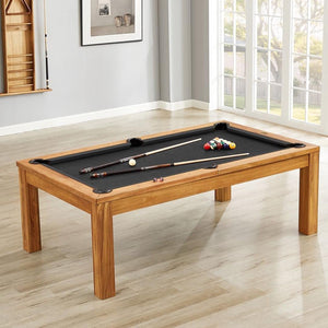 Diner II (Acacia Finish) Dining Pool Table - Convertible Billiard Table with Table Top for Sale at Centrum Leisure Singapore