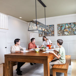 Diner II (Acacia Finish) Dining Pool Table - Convertible Billiard Table with Table Top for Sale at Centrum Leisure Singapore