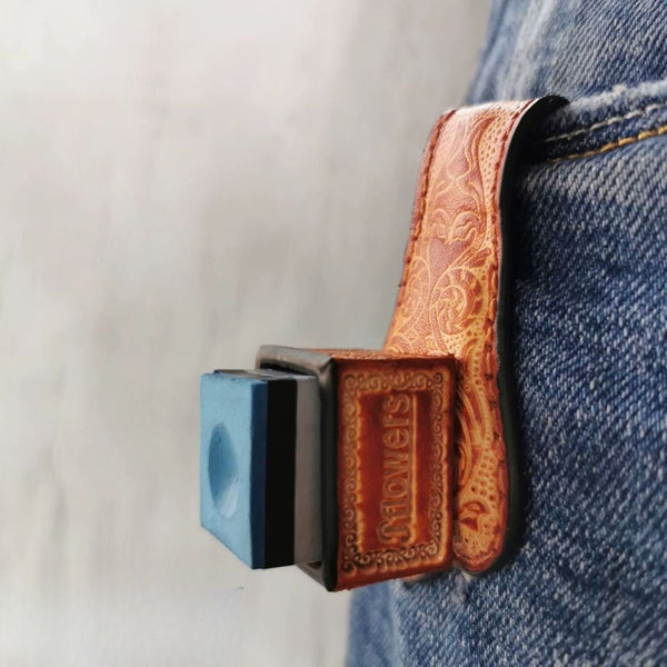 Jflowers Premium Leather Magnetic Chalk Holder for sale at Centrum Leisure Singapore
