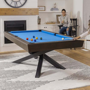 Kingston Dining Pool Table - Convertible Billiard table with Table Top for Game Room for sale at Centrum Leisure Singapore