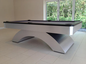 Olhausen Waterfall Pool Table - Luxury Contemporary Billiard table for Game Room for sale at Centrum Leisure Singapore