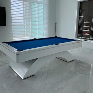 Olhausen Waterfall Pool Table - Luxury Contemporary Billiard table for Game Room for sale at Centrum Leisure Singapore