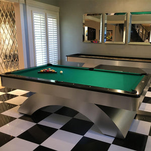 Olhausen Waterfall Pool Table - Luxury Contemporary Billiard table for Game Room for sale at Centrum Leisure Singapore