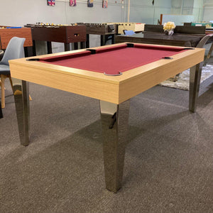 Valencia Dining Pool Table (Display Set), a convertible billiard table with table top for sale at Centrum Leisure Singapore