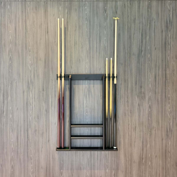 Premium wall mounted cue rack for sale at Centrum Leisure Singapore