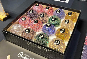 Panther Crystal Sparkling Pool Ball Set for sale at Centrum Leisure Singapore