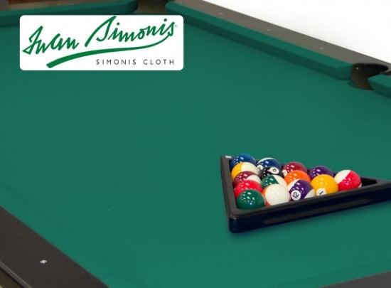 Simonis 760 Blue Green 9ft Pool Table Cloth - CentrumLeisure | Singapore's Leading Gamesroom Superstore