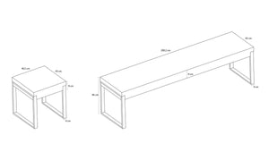 Aramith Fusion Bench / Stool for sale at Centrum Leisure Singapore