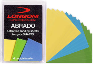 Longoni Abrado Ultra Fine Sanding Sheets (Pool Cue) - CentrumLeisure | Singapore's Leading Gamesroom Superstore
