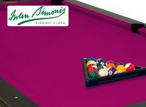 Simonis 760 Fuchsia 9ft Pool Table Cloth - CentrumLeisure | Singapore's Leading Gamesroom Superstore
